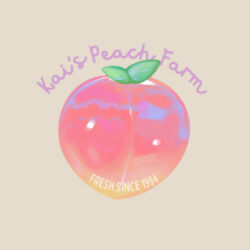 Kai's Peach Farm~ Tote Bag Design