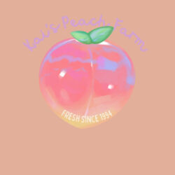 Kai's Peach Farm~ Cropped Tee Design