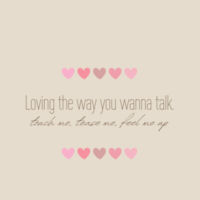 Love Talk Tee Design