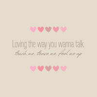Love Talk Tote Design