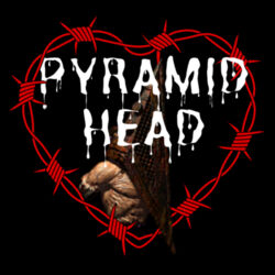 I <3 Pyramid Head Cropped Hoodie Design
