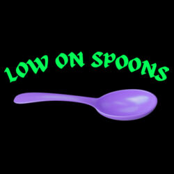 Low On Spoons Relaxed Hoodie Design