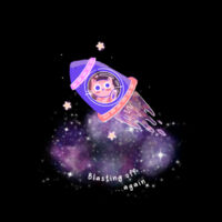 KI-TY Blasting Off..Again Tee Design