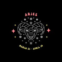 Zodiac Cushion Cover - Aries Design