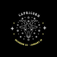 Zodiac Cushion Cover - Capricorn Design