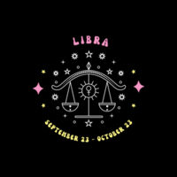 Zodiac Cushion Cover - Libra Design