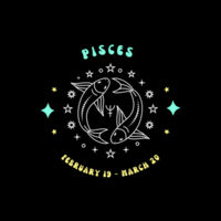Zodiac Cushion Cover - Pisces Design