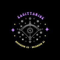 Zodiac Cushion Cover - Sagittarius Design