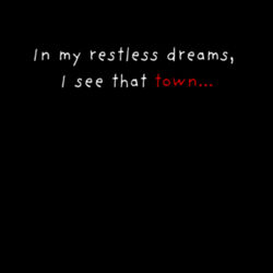 Return to Silent Hill Quote Crop Tee Design